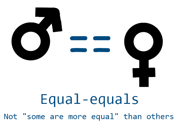 Men-And-Women-Double-Equal-Sign-Gender-Equality